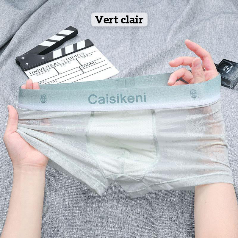 Lett, kjølig og pustende boxershorts i issilke for menn