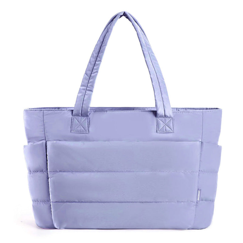 🔥 Ekstraordinært salg 50 % rabatt 🔥 Lett, lyserød totebag for kvinner