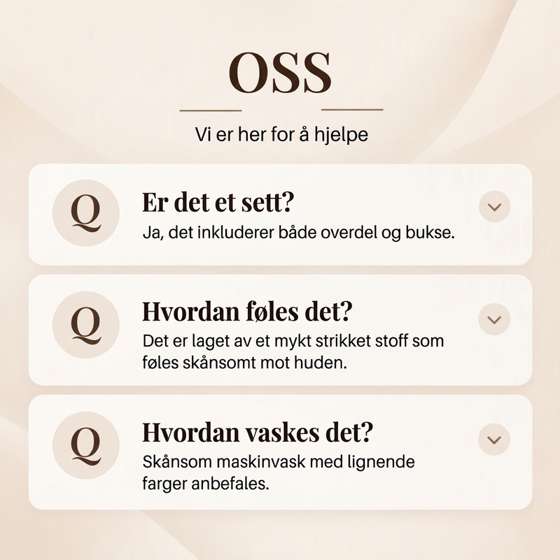 Koselig strikket 2-delt sett for kvinner