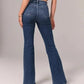 Ultra High Rise Stretch Utsvängd Jeans