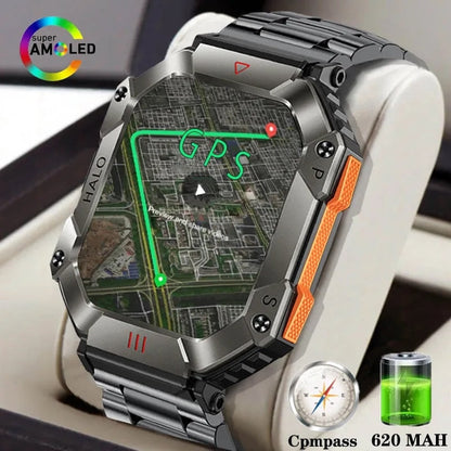 【2024 uppgraderad version】⌚IP68 Vattentät Military AI Voice Bluetooth Calling Smart Watch✨