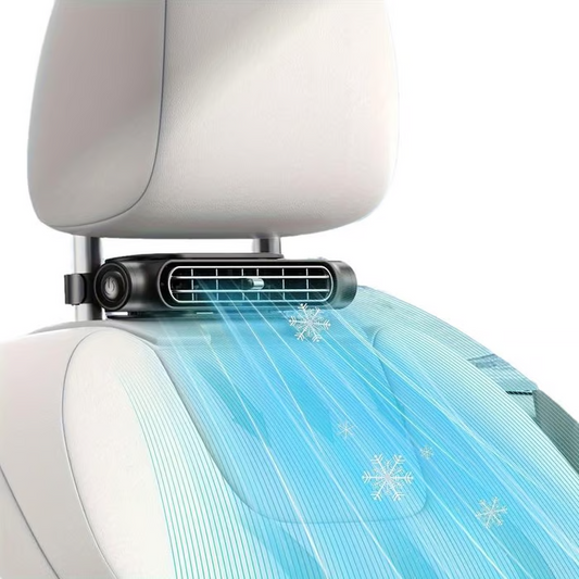 ❄️Summer Hot Sale❄️Dual Turbo USB bilstolsfläkt - bakre kuddfläkt med hög vindstyrka