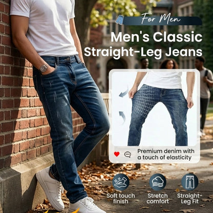 ⏳Tidsbegrenset tilbud⏰Moderne stretchjeans i slim fit for menn