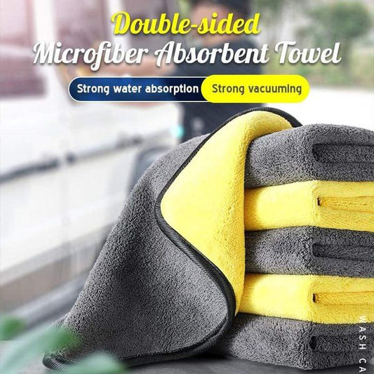 Mikrofiber korall fleece biltvätthandduk (3-delat set)