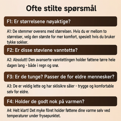 🔥 50% RABATT 🔥 Begrenset tid gratis gave🎁 Vanntette varme vinterstøvler for kvinner egnet til snøvær
