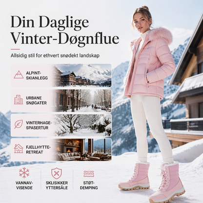 🔥 50% RABATT 🔥 Begrenset tid gratis gave🎁 Vanntette varme vinterstøvler for kvinner egnet til snøvær
