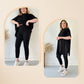 【🔥DAGENS LÄGSTA PRIS】✨NYTT TVÅDELAR STRETCH STRIKADE SET