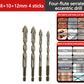 🔥2025 Hot Sale🔥Hög kvalitet 4-Flute Serrated Eccentric Drill Bit Set
