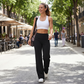 👖 50% RABATT! 💃 Dambyxor med Raka Ben – Enfärgade, Lösa & Bekväma – Perfekt för Vardag och Kontor 👜
