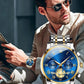 🔥Luxury Design Dodecagon Quartz Titta på nya multifunktionella mäns armbandsur