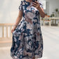 🌸Plus Size vår- och sommarmode blommig långklänning