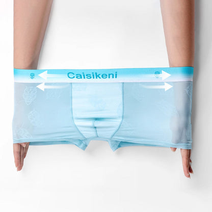Lett, kjølig og pustende boxershorts i issilke for menn