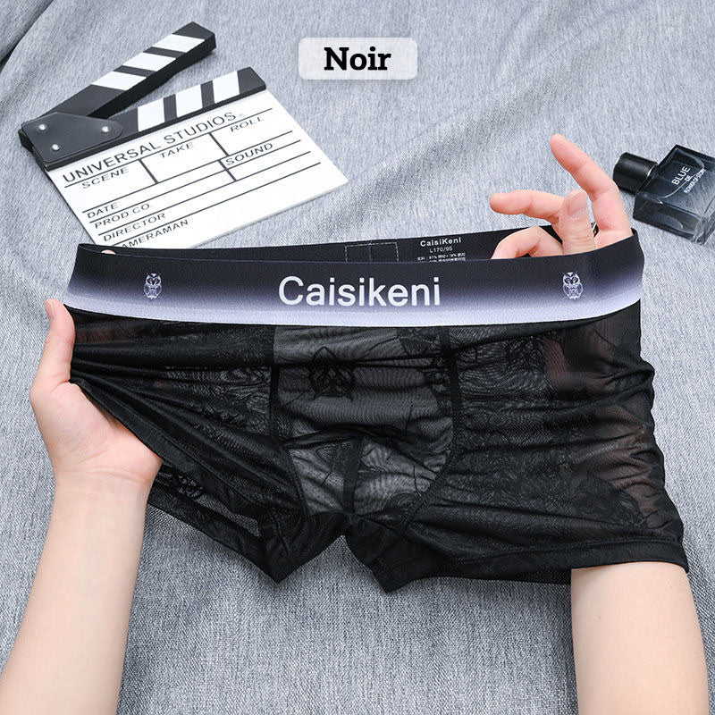 Lett, kjølig og pustende boxershorts i issilke for menn