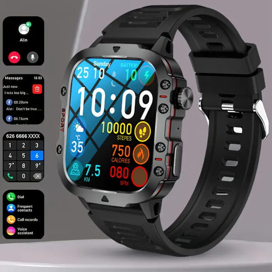 🔥Robust smart klocka för utomhusbruk - 100+ sportmodi⌚️