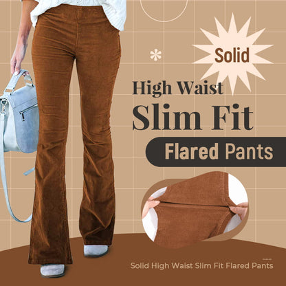 💕Rea - 49% rabatt💕Smala Micro Corduroy-byxor med hög midja och stretch