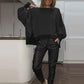 2-delade outfits för kvinnor Oversized Sweatshirt & Joggers Set