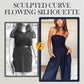 Off Shoulder Jumpsuit med vida ben för kvinnor