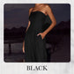 Off Shoulder Jumpsuit med vida ben för kvinnor