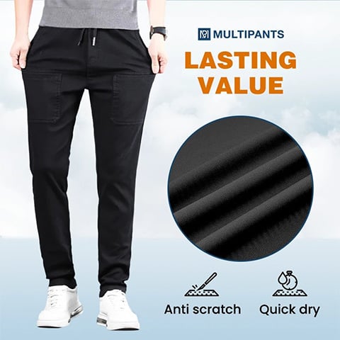🥰 MultiPants - slitstarka cargobyxor med hög stretch och flera fickor