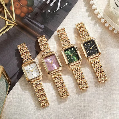 Lyxigt quartz-armbandsur för kvinnor