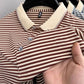 👕Business Casual Randig andningsbar T-shirt för män