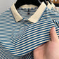 👕Business Casual Randig andningsbar T-shirt för män