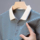 👕Business Casual Randig andningsbar T-shirt för män
