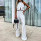 Elegant Ärmlös Enfärgad Jumpsuit för Kvinnor