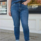 Skinny jeans med hög stretch för kvinnor