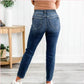 Skinny jeans med hög stretch för kvinnor