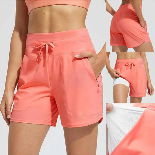 🌞Sommar Hot Sale 49% OFF🩳Kvinnor Hög midja Quick-Dry Swim Shorts