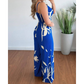 Spaghetti Strap Backless Jumpsuit med vida ben för kvinnor