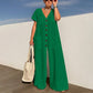V-ringad lös jumpsuit för kvinnor