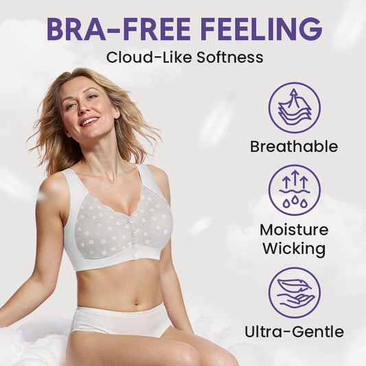 🔥Köp 1 få 1 gratis🔥Bekväm frontstängning och bygelfri behå för kvinnor