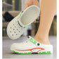 Andningsaktiva slip-on-sandaler för män