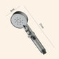 Kraftfullt duschhuvud med högt flöde och tryckförstärkning