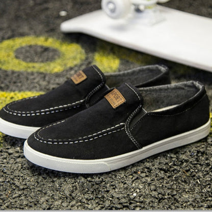 Casual slip-on-sko i kanvas for menn