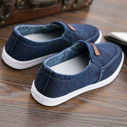 Casual slip-on-sko i kanvas for menn