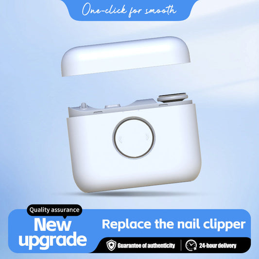 ✂️ 2-i-1 laddningsbar elektrisk nagelklippare och polermaskin – Smärtfri trimning för händer och fötter