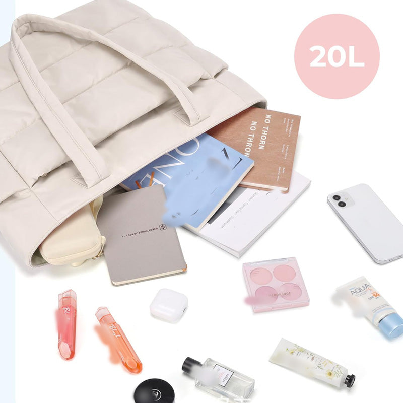 🔥 Ekstraordinært salg 50 % rabatt 🔥 Lett, lyserød totebag for kvinner