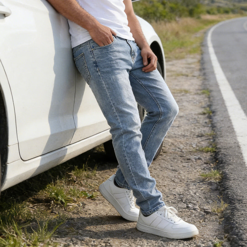 ⏳Tidsbegrenset tilbud⏰Moderne stretchjeans i slim fit for menn