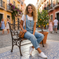 👖Dam casual baggy denimoveraller med fickor – Avslappnad stil, komfort hela dagen✨