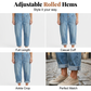 👖Dam casual baggy denimoveraller med fickor – Avslappnad stil, komfort hela dagen✨