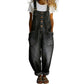 👖Dam casual baggy denimoveraller med fickor – Avslappnad stil, komfort hela dagen✨