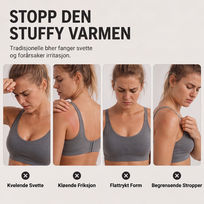 Dame BH med hulmønster og push-up-effekt for trening