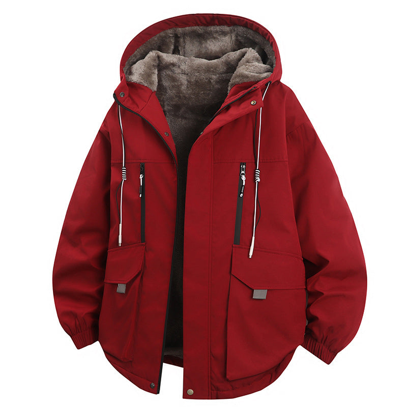 🔥 50 % RABATT! 🧥 Parka med hette og plysjfôr for menn — Hold deg varm med stil denne vinteren ❄️