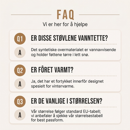 Herre støvler med varmt fôr og sklisikker såle