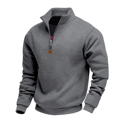 Gensre for menn med stående krage og kvart glidelås
