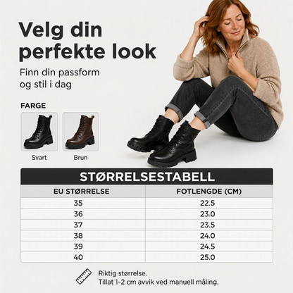 Dame støvletter - Retro Plateåvne Støvletter