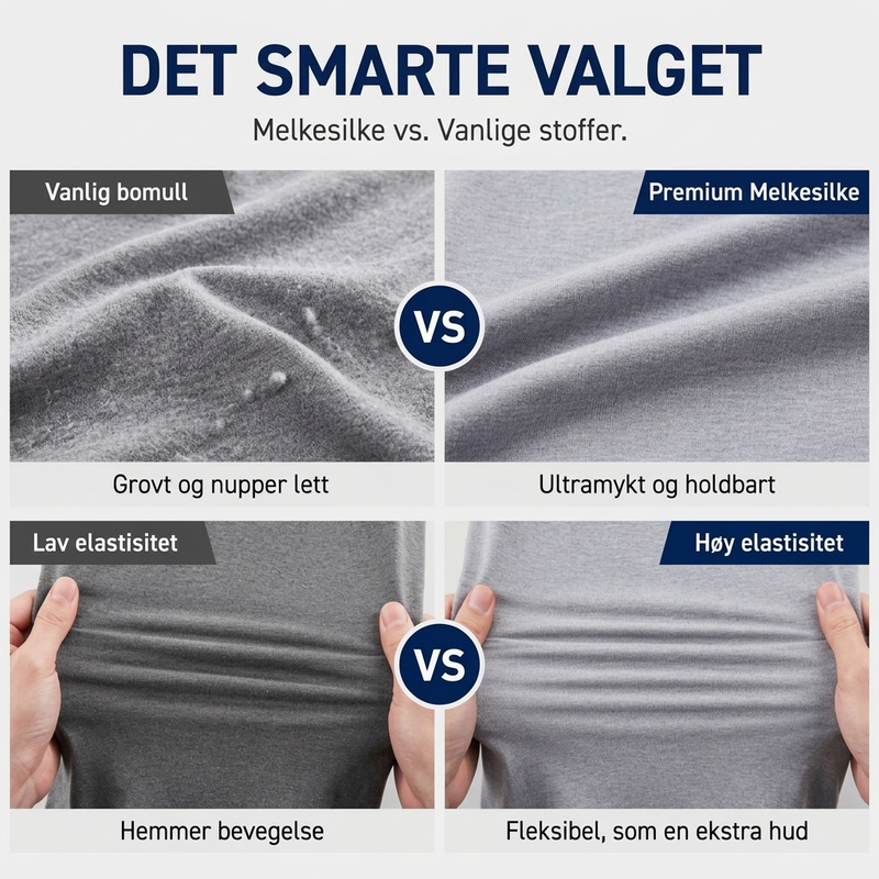 Menns tettsittende genser med falsk turtleneck